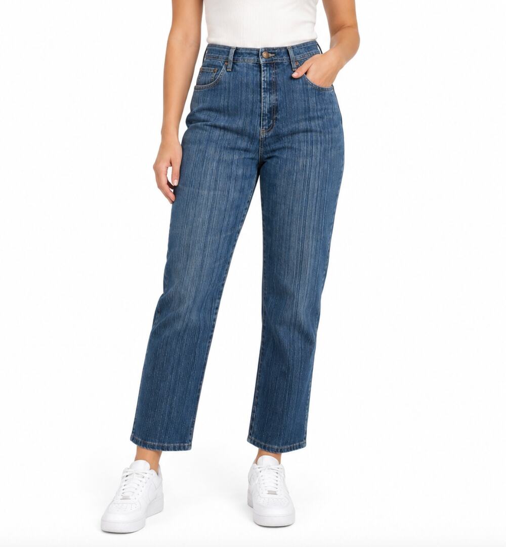 1990s Vintage Bill Blass High Rise Straight Leg Mom Jeans Size 16P Waist 33"